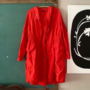 Eileen Fisher Red Long Jacket